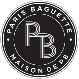 PB · PARIS BAGUETTE · MAISON DE PB trademark