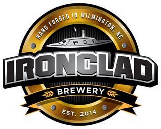 IRONCLAD BREWERY HAND FORGED IN WILMINGTON, NC, EST. 2014 trademark