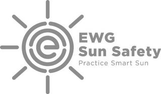 E EWG SUN SAFETY PRACTICE SMART SUN trademark