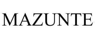 MAZUNTE trademark