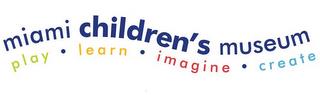 MIAMI CHILDREN'S MUSEUM · PLAY LEARN · IMAGINE · CREATE trademark