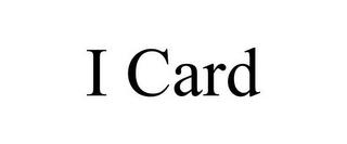 I CARD trademark