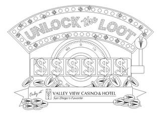 UNLOCK THE LOOT ONLY AT VALLEY VIEW CASINO & HOTEL SAN DIEGO'S FAVORITE trademark