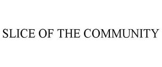 SLICE OF THE COMMUNITY trademark