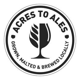 ACRES TO ALES GROWN, MALTED & BREWED LOCALLY trademark