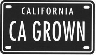 CALIFORNIA CA GROWN trademark