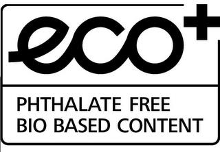 ECO+ PHTHALATE FREE BIO BASED CONTENT trademark