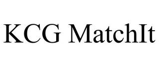 KCG MATCHIT trademark