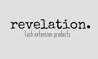 REVELATION. LASH EXTENSION PRODUCTS trademark