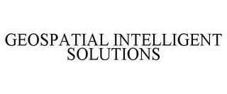 GEOSPATIAL INTELLIGENT SOLUTIONS trademark