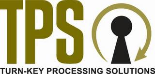 TPS TURN-KEY PROCESSING SOLUTIONS trademark