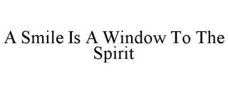 A SMILE IS A WINDOW TO THE SPIRIT trademark