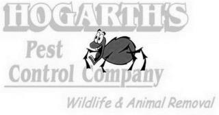 HOGARTH'S PEST CONTROL COMPANY WILDLIFE & ANIMAL REMOVAL trademark