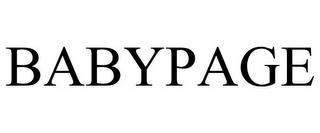 BABYPAGE trademark