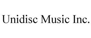 UNIDISC MUSIC INC. trademark