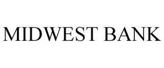 MIDWEST BANK trademark