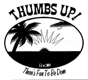 THUMBS UP! THERE'S FUN TO BE DONE EST. IN 2014 trademark