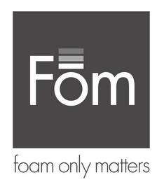 FOM FOAM ONLY MATTERS trademark