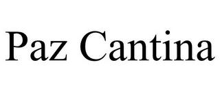 PAZ CANTINA trademark