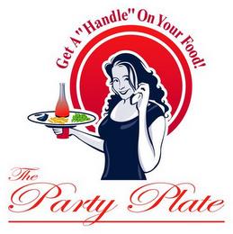 GET A "HANDLE" ON YOUR FOOD! THE PARTY PLATE trademark