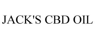 JACK'S CBD OIL trademark