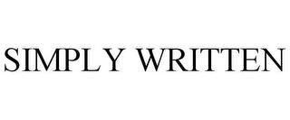 SIMPLY WRITTEN trademark