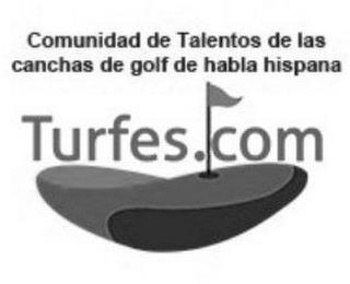 COMUNIDAD DE TALENTOS DE LAS CANCHAS DEGOLF DE HABLA HISPANA TURFES.COM trademark