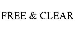 FREE & CLEAR trademark