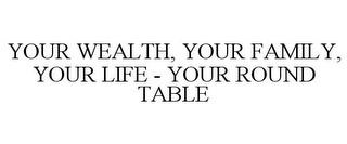 YOUR WEALTH, YOUR FAMILY, YOUR LIFE - YOUR ROUND TABLE trademark