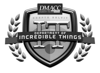 DMACC DES MOINES AREA COMMUNITY COLLEGEADEPTO SOLVIT IT DEPARMENT OF INCREDIBLE THINGS trademark