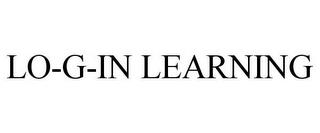 LO-G-IN LEARNING trademark