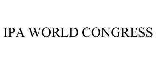 IPA WORLD CONGRESS trademark