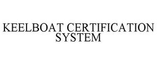 KEELBOAT CERTIFICATION SYSTEM trademark