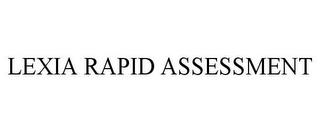 LEXIA RAPID ASSESSMENT trademark