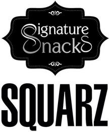 SIGNATURE SNACKS SQUARZ trademark