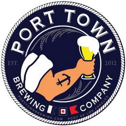 PORT TOWN BREWING COMPANY EST. 2012 PORTTOWN BREWING.COM PORT OF LOS ANGELES trademark