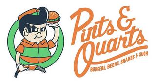 PINTS & QUARTS BURGERS, BEERS, SHAKES & SUCH trademark