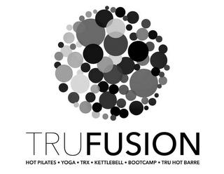 TRUFUSION HOT PILATES · YOGA · TRX · KETTLEBELL · BOOTCAMP · TRU HOT BARRE trademark