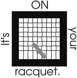 IT'S ON YOUR RACQUET trademark