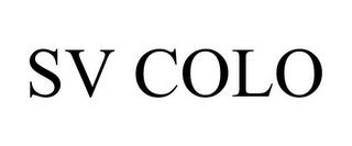 SV COLO trademark