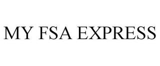 MY FSA EXPRESS trademark