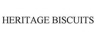 HERITAGE BISCUITS trademark