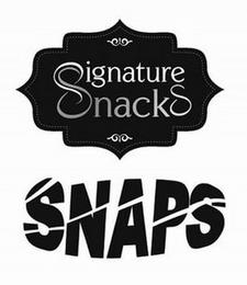 SIGNATURE SNACKS SNAPS trademark