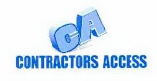 CA CONTRACTORS ACCESS trademark