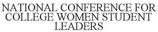 NATIONAL CONFERENCE FOR COLLEGE WOMEN STUDENT LEADERS trademark