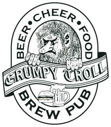 BEER·CHEER·FOOD GRUMPY TROLL BREW PUB trademark