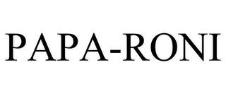 PAPA-RONI trademark