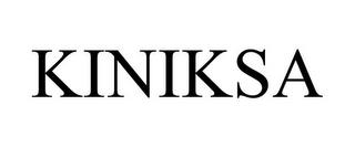 KINIKSA trademark