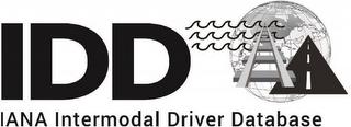 IDD IANA INTERMODAL DRIVER DATABASE trademark