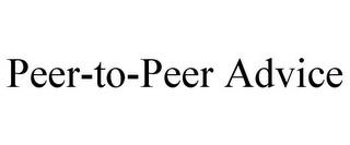 PEER-TO-PEER ADVICE trademark